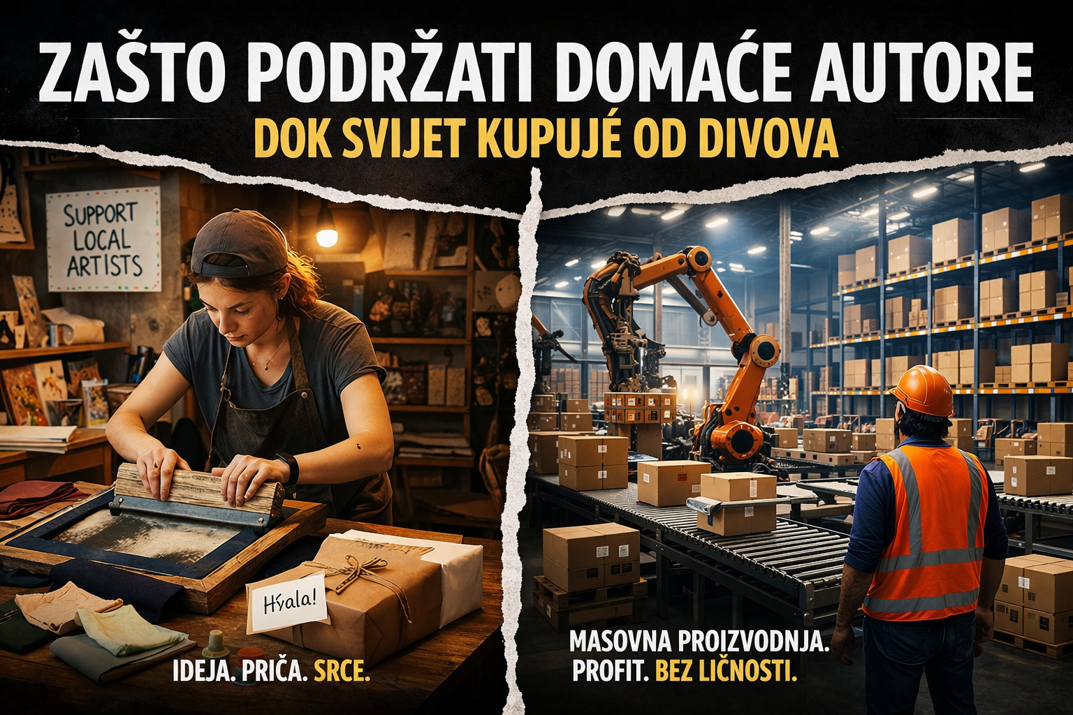 Zašto podržati domaće autore vs. velike mega korporacije